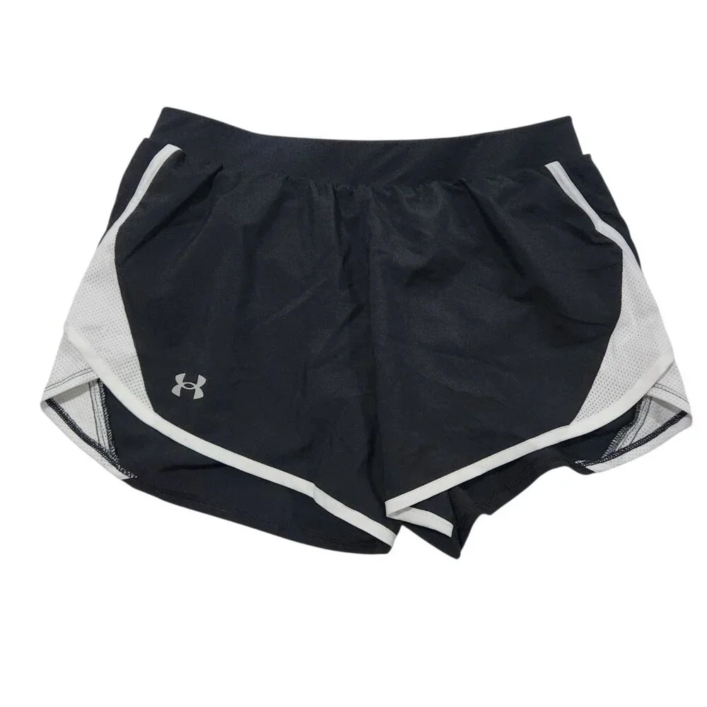 Nike Running Shorts Dri-Fit Brief‎ Lined Black Activewear Womens Small